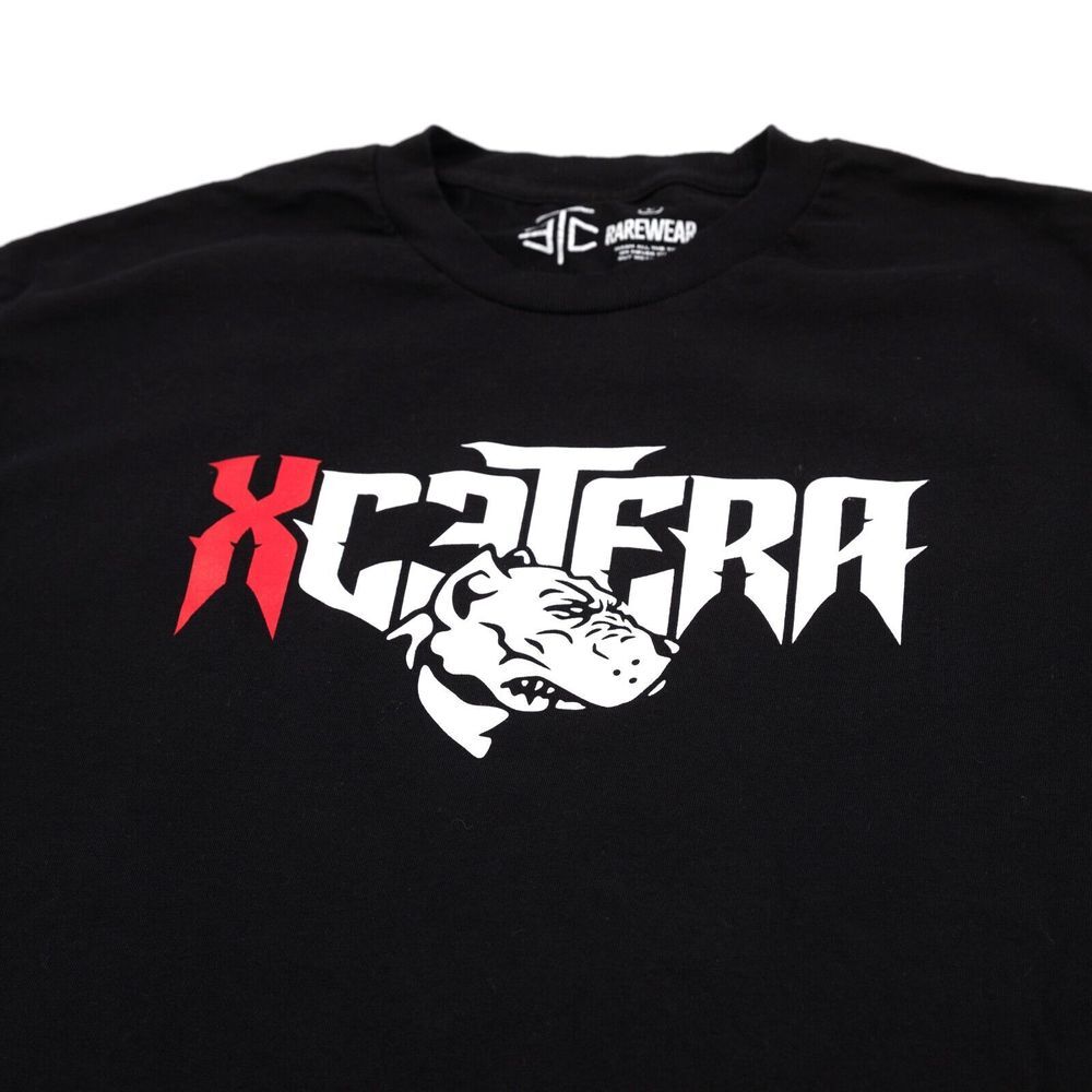 Rarewear Apparel Pitbull Bulldog Dog‎ Graphic Tee Black T-Shirt Size Large
